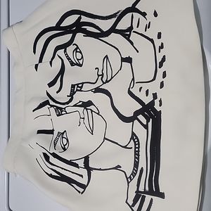 Super cool black white Med skirt